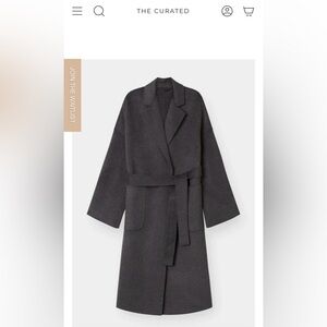 The Curated THE BOYFRIEND COAT - CHARCOAL